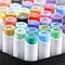Ohuhu Alcohol Markers Brush Tip, Double Tipped Alcohol Based Art Marker Set for Kids Artist Sketching Adult Coloring Illustration - 24 Basic Colors w/ 1 Colorless Blender - Brush & Fine - Honolulu B